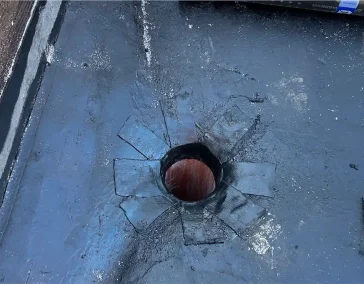 Воронка через перекрытие