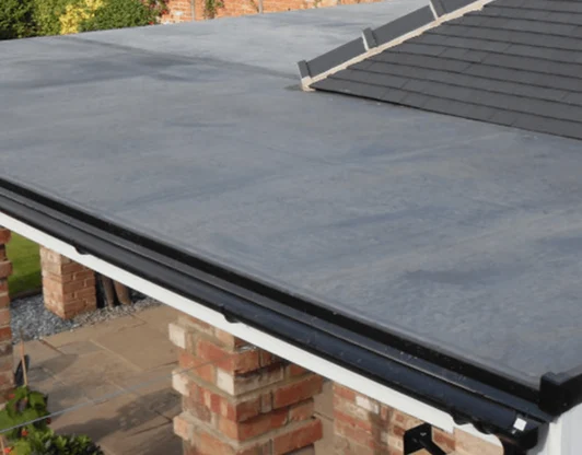 Капельник и желоб при отсутствии парапета