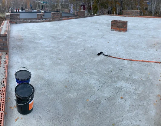 Стяжка поверх утеплителя